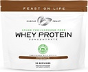 Muscle Feast Grass-Fed Whey Protein Concentrate Powder, All Natural, Hormone Free Pasture Raised Whey Protein Powder for Women &amp; Men, Clean, Non-GMO & Gluten Free Whey Concentrate - Chocolate, 2lb