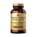 Solgar Choline/Inositol 500 mg/500 mg, 100 cápsulas vegetales - Metabolismo energético, salud del hígado, esencial para la función del cerebro " Nerve - No GMO, Vegan, Gluten Free, Dairy Free, Kosher - 50 Servings