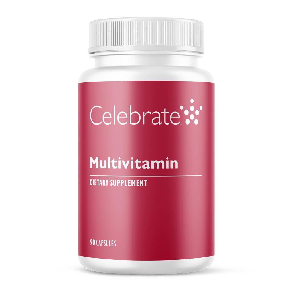 Celebrar vitaminas Multivitaminas bariatricas, Iron Gratis - Post Gastric Bypass &amp; Sleeve Gastrectomy Suplemento para hombres y mujeres - Minerales esenciales & vitaminas A, B, D &amp; E (90 cápsulas)