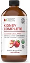 Riñón natural completo - Suplemento dietético líquido para la ayuda al riñón, limpieza y desintoxicación con vinagre de manzana, limón, Chanca orgánica Piedra, remolacha, ácido cítrico, vitamina C, &amp; Más - 12oz