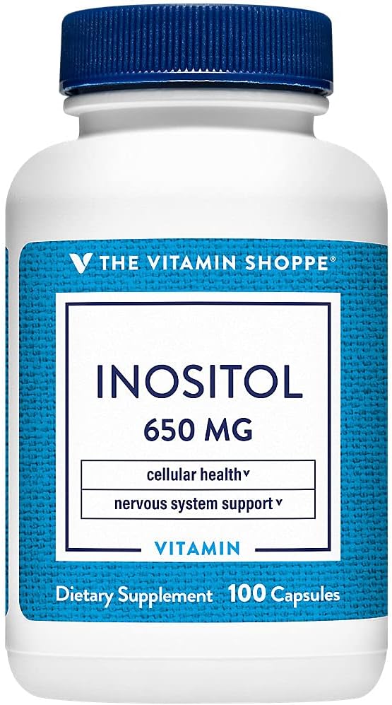 La vitamina Shoppe Inositol 650MG, soporta la función sana del hígado y celular (100 cápsulas)
