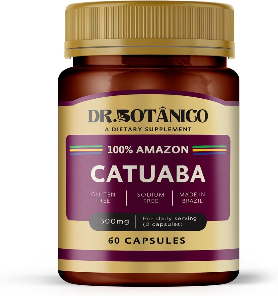 Catuaba 500mg – Natural Energy Booster Silencio Dr. Botanico (60 Capsules)