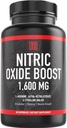 Nitric Oxide Booster Suplemento, 1600mg Extra Strength L-Arginine, Citrulline Malate, y Alpha-Ketoglutarate (60 Conde, 1 Bottle)