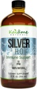 Kaiame Naturals Colloidal Silver, Ionic Silver Solution, 10 PPM, Gran botella de vidrio de 32 oz, Suplemento de soporte natural inmune, seguro para adultos, niños y mascotas