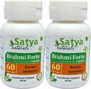 Brahmi Forte Capsules 500 mg. 60 Veg. Capsule ← Brahmi (Bacopa Monnieri) Extracto Capsules para Hombres y Mujeres ANTE Ayurvedic Herbal Suplemento/Remedios  10:1 Forte (2 Botellas de 60 cápsulas)