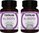 Twinlab B-12 Dots - Energy Production Support Suplementos con Vitamina B12-500 mcg, 250 Tablets (2 Pack)