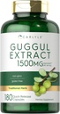 Carlyle Guggul Extract Supplement TEN 1500mg TEN 180 Capsules TEN Guggulsterone TEN Non-GMO and Gluten Free