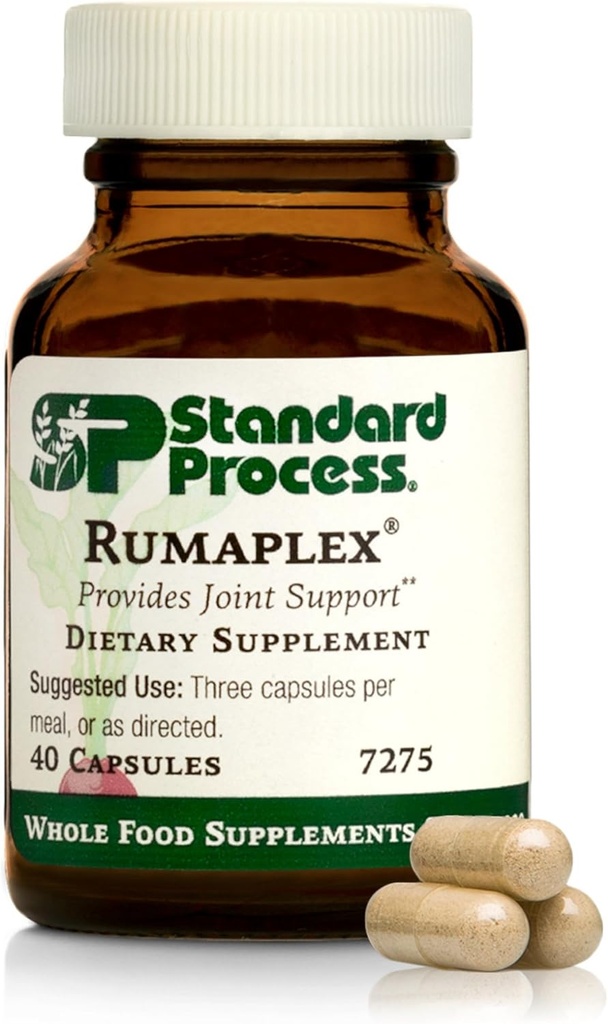 Standard Process Rumaplex - Healthy Liver Support Supplement - Body Health Supplement with Vitamin A &amp; Niacin - Aid Liver Health & Bile Production - 40 Capsules