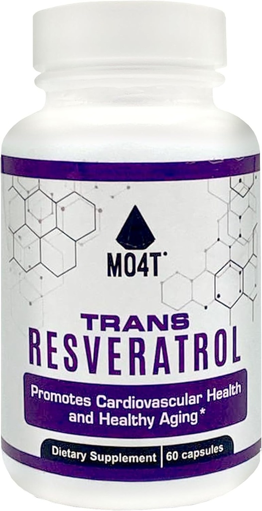 Trans Resveratrol Antioxidant- Helps Combat oxidative Stress- Promotes Healthy Aging - 60 Capsules