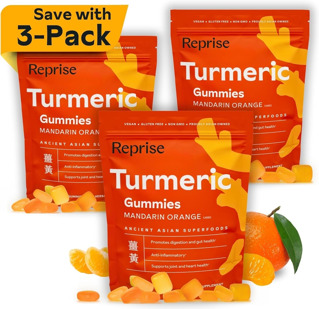Gummies Turméricas para Mujeres Silencioso Curcumin Suplemento Gummies for Inflammation ¦ Suplemento Turmérico para Adultos Silencio natural Curcumin, Bajo Azú, Vegan, Mandarin Orange Flavor, 45 Conde (Pack of 3)
