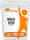 BulkSupplements.com Malic Acid Powder - L-Malic Acid, Dietary Supplement - Food Grade, Pure & Gluten Free, 1g per Serving, 250g (8.8 oz) (Pack of 1)