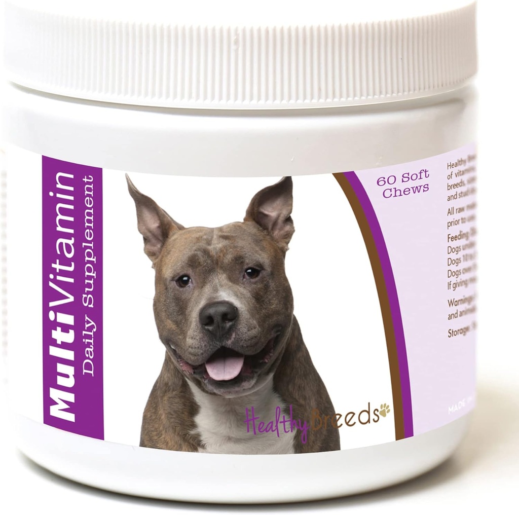 Saludable Breeds American Staffordshire Terrier Multi-Vitamin Soft Chews 60 Conde