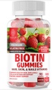 Number One Nutrition N1N Premium Biotin Gummies 5000mcg [High Potency, 90 Gummies] for Healthy Hair, Skin and Nails for Adults and Kids, Vegan, Non-GMO, Pectin Based