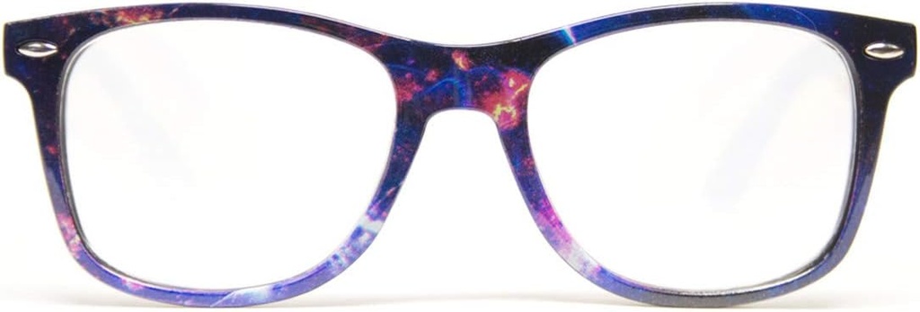 GloFX Ultimate Diffraction Glasses - Galaxy - 3D Prism Rainbow Effect - Great Edm, Festival, Concert, Fireworks, Christmas Lights y Rave Accessory - Galaxy Frames