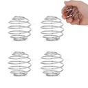 4 Pcs 2.1-Inch Grandes bolas de agitación de tamaño para Protein Shakes,Milkshake y Vestido de ensalada,304 bola de agitador de acero inoxidable