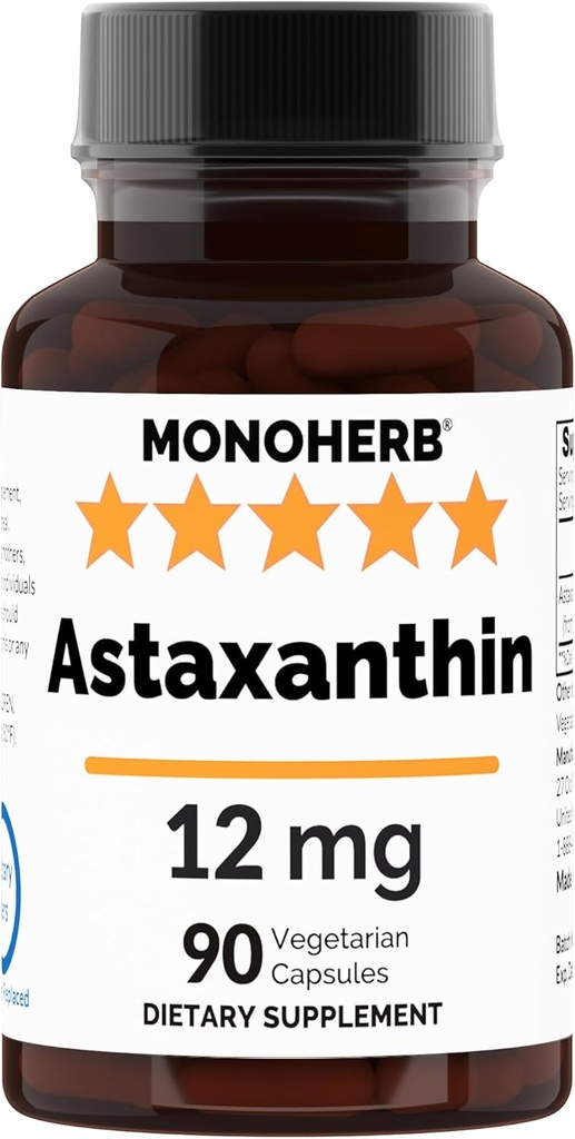 Astaxanthin 12 mg - 90 cápsulas de veg