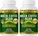 Extracto de grano de café verde, 100% de grano verde puro, 50% ácido clorogénico, 10.000 mg de fuerza, 120 cápsulas, 4 meses de suministro, no transgénico y suplemento herbal tradicional