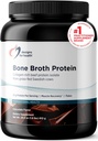 Diseños para Bono de Salud Broth Protein Powder – 21g Grass-Fed, Collagen-Rich Beef Protein Isolate - Chocolate, Paleo, Non-GMO, Dairy-Free (30 Servimientos / 810g)