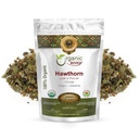 Orgánica Hoja de Hawthorn y Flor Whole (Crataegus monogyna) - Herbal Tea Silencioso Europeo Orgánica, Kosher &amp; USDA Certified (1/4 LBS / 4 Oz)