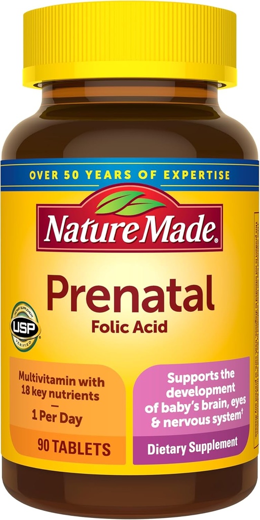 Nature Made, Prenatal Multi Tablets, 90 Cuenta
