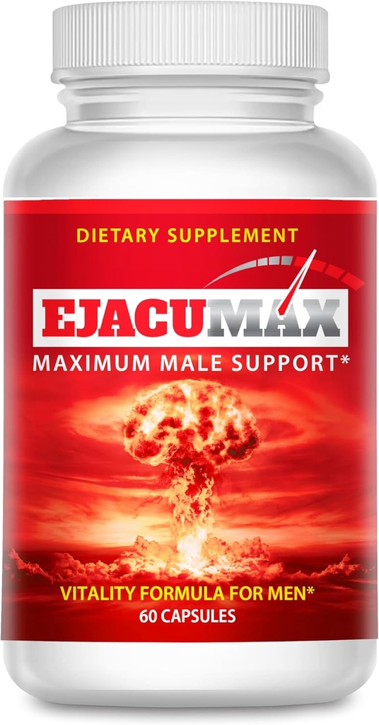 Ejacumax Vitalidad- Vitaminas Prenatales para la Fórmula Hombre Fertilidad - Hombre Semen Volumen Enhancer- High Potency Sperm Count Boosting Formulation- All Natural and Effective- 60 Capsules