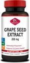 Olympian Labs Grape Seed Extract Capsules - 200 mg - 100 Vegetable Capsules Supporting Heart Health, Antioxidant Protection.