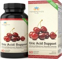 Uric Acid Support Fórmula ¦ Advanced Uric Acid Cleanse & Kidney Support Supplement - Incluye Tart Cherry Concentrate, Celery Seed Extract + 12 Más Ingredientes de alta potencia, 60 cápsulas vegetarianas