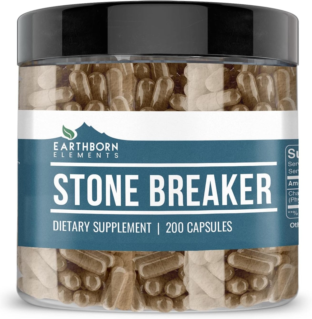 Elementos terrestres Chanca Piedra (Stone Breaker), 200 capsules, Puro " Undiluted, No Additives