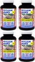 Yerba Prima Psyllium Husks Veg Caps - 180 Conde (Pack of 4) - Vegan, Non-GMO, Gluten Free, Colon Cleanser, Daily Fiber Supplement for Gut Health & Regularity