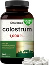 NatureBell Bovine Colostrum Suplemento 1000mg Por Serving, 240 cápsulas  40% IgG Colostrum Powder for Gut Health, Bloating, Skin, Hair & Immune Support – Non-GMO