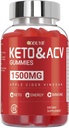 Keto ACV Gummies, Apple Sider Vinegar & Vitamina B12 B6 - para Hombres &amp; Mujer - 60 Conde