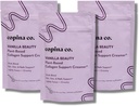 Copina Co. Vanilla Beauty Vegan Collagen Booster Creamer - Plant Based Collagen Support Smoothie Drink Vegan Creamy Blend ← Vanilla Flavor ← 3 Bolsas - 25 Serviciones por Bolsa