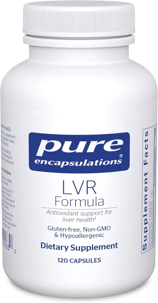 Pure Encapsulations LVR Formula | Hypoallergenic Supplement with Antioxidant Support for Liver Cell Health | 120 Capsules