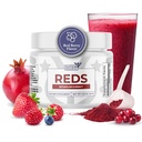 Redes - Super Rojos Polvo con 39 Superalimentos, Antioxidante-Rich Red Powder Superalimentos, Probióticos & Enzimas Digestivos para Energía, Metabolismo & Gut Health - Red Berry Flavor
