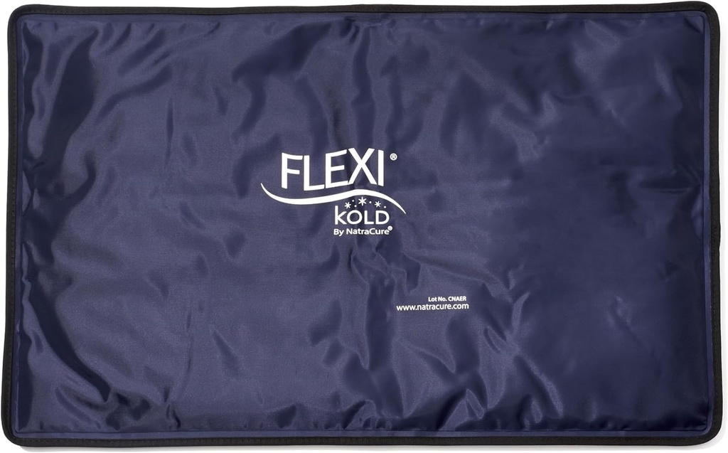 FlexiKold Extra Large Gel Soft Flexible Ice Pack for Injuries – Ice Compress, Ice Pad, " Flat Ice Wrap for Post Surgery for Injuries of Shoulder, HIPS " Full Back – XL – Oversize 13” x 21.5”