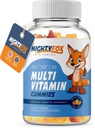 Gummies multivitamínicos para niños - No GMO, Gluten-Free, Vegan Gummies multivitamínicos w/Vitamin C, B3, B5, B6, B12, Zinc 100 Conteo, 1 Pack – Fruta Toddler Vitaminas para niños y adultos