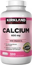Kirkland Signature Calcium, 600 mg+D3, 500-Count Tablets