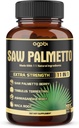 11in1 Saw Palmetto Capsules with Ashwagandha, Turmeric, Tribulus, Maca, Green Tea, Ginger, Holy Basil &amp; More - Healthy Prostate &amp; Hair Support - 180 Count 6-Month Supply