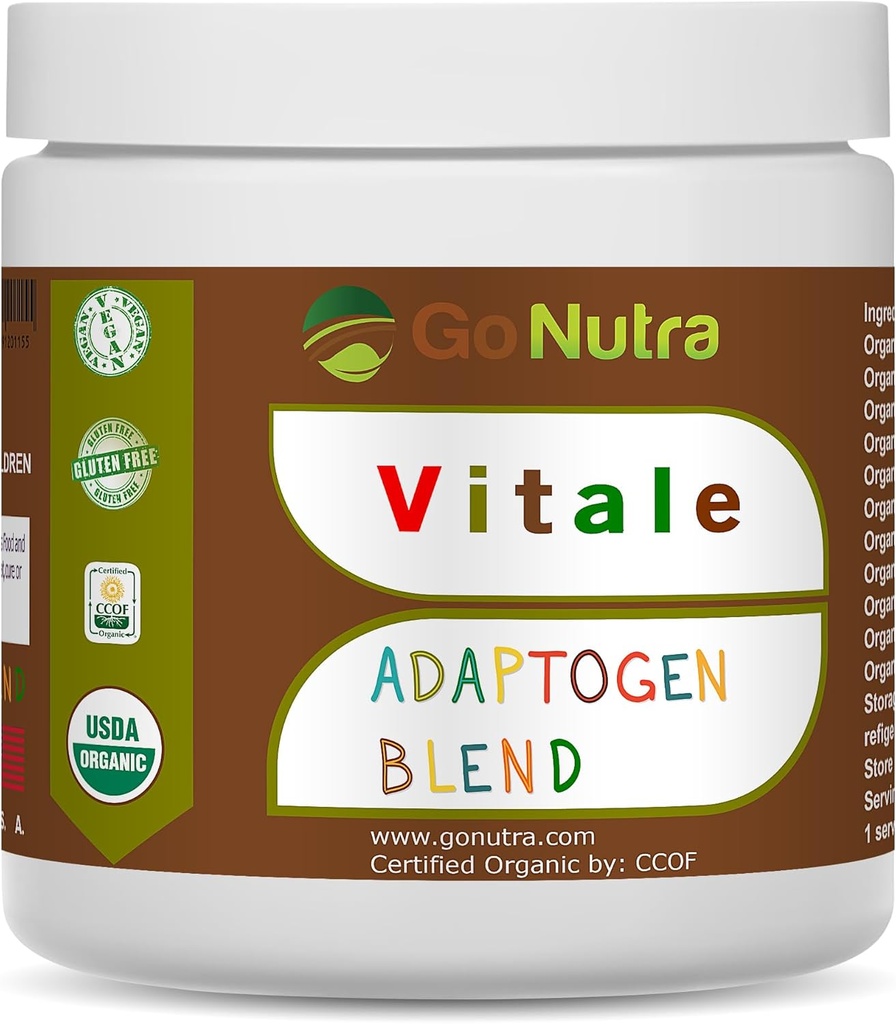 Go Nutra Adaptogen Blend Organic Superfood Smoothie Powder ← Adaptogen Suplemento con Maca, Ashwagandha, Rhodiola, Ginseng, Mushrooms &amp; Más ← Superfood Blend Adaptogens Smoothie Booster Powder 8oz