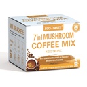 Mushroom Coffee Mix 7 en 1, con Ginkgo, Lions Mane, Alpha-GPC, Bacopa, PS, L-Theanine – 12 Sachets
