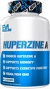 Evlution Huperzine A Nootropics Brain Support Suplemento Nutrición Focus and Memory Supplement for Brain Health - 200mcg Huperzine A for Enhanced Cognitive Performance - 30 Vegan Tablets