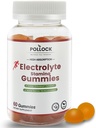 Gummies de electrolitos para atletas - Orange Flavor, 60 Gummies para la reposición de electrolitos, resistencia mejorada &amp; prevención de cáñamo de musgo, 2 Gummies por ser