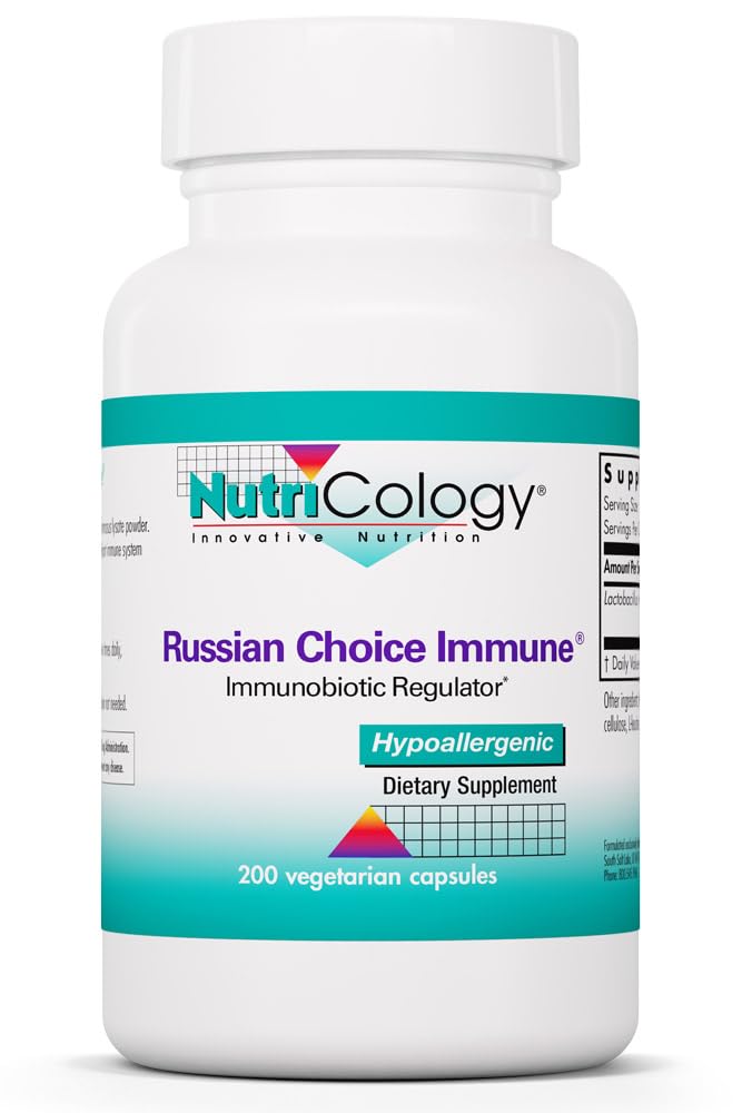 Nutricology ImmunoBiotic Pro Supplement - Lactobacillus Rhamnosus Lysate Powder 75mg, Immunobiotic Regulator, Immune Support, Vegetarian Capsules - 200 Conde
