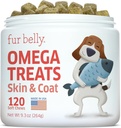 Aceite de salmón para perros - Aceite de pescado de Alaska silvestre para perros - Omega 3 para perros - Alivio de Itch para perros - Salud Conjunto de perros - Alivio de la alergia del perro- Alivio de Itch perros - 120 Aceite de pescado de perro