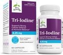 Terry Naturalmente Tri-Iodine - Asistencia para la salud tiroidea - Ayuda equilibrio hormonal con yodo molecular de Kelp - Características Iodide de potasio & Iodide de sodio - Cerebro & energía Apoyo - 6.25mg, 90 cápsulas