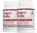 TURNER Super Reds Capsules con UAF1000+, Nueva Zelanda Red Superfood Energy, Veggies Esenciales, Antioxidantes, Enzymes, Cleanse, 180 Capsules, 2 Botellas