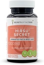 Hirsu Secret 60 cápsulas, 1000 mg, Saw Palmetto, Black Cohosh, Vitex, Spearmint, Lavender, Green Tea. Cara no deseada " pelo corporal (60 cápsulas)