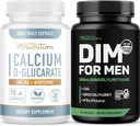 SMNutrition Men's DIM Supplement with Calcium D-Glucarate TEN Male Hormone Balancing Bundle with DIM Complex for Men (60 Servings) and Vegan Gluten Free Non-GMO CDG Supplement (90 Servings)