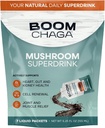 Superdrink de hongos, Concentrado líquido con antioxidantes para antiinflamación e inmunodeficiencia, Beta-Glucans para la salud del corazón, sin oxalato, 7 Packs de talla única