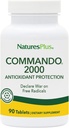 Natures Plus Commando 2000-90 Tablets - Protección Antioxidante - Apoya Cerebro, Función Circulatoria & Sistema Inmunitario - Vegetariano, Gluten Gratis - 45 Servimientos